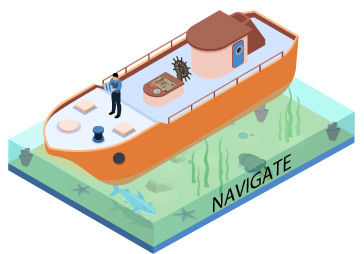 Navigate Boat